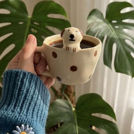 Puppy Peek Mug Set of One