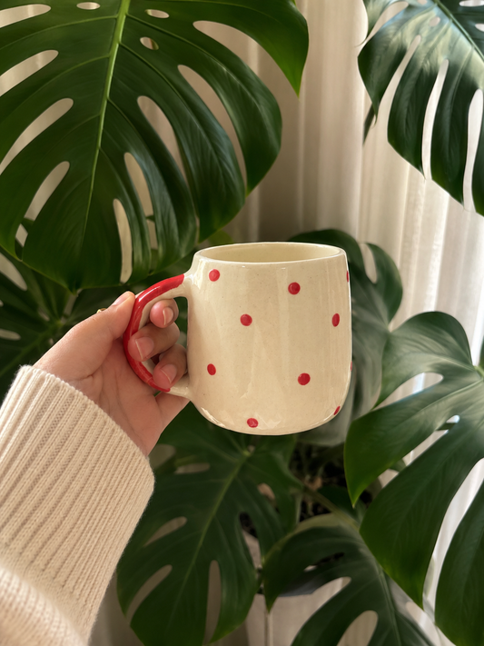 Red Dot Mug Set of One