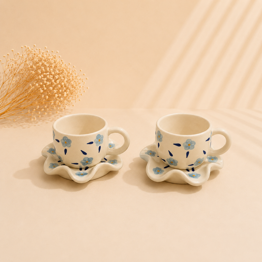 Forget Me Not Cup & Saucer Set of One