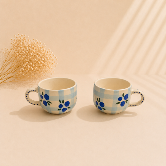 Blueberry Gingham Set of One