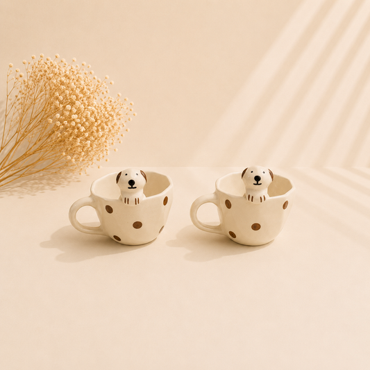 Puppy Peek Mug Set of One