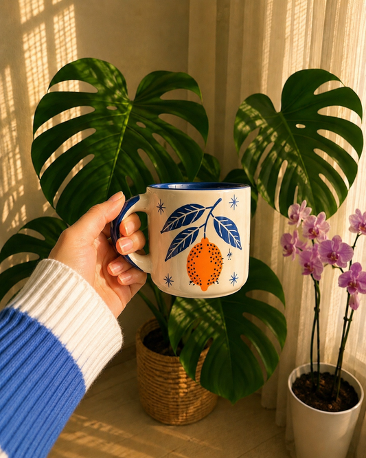 Mediterranean Lemon Mug Set of 1