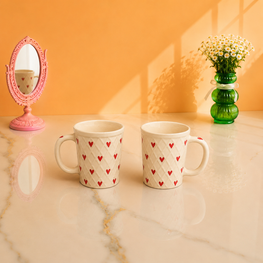 Heart Quilt Cup Set of 1