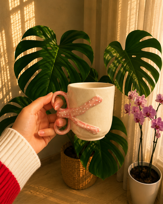 Ribbon Kiss Mug Set of 1