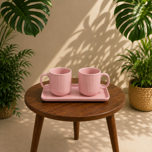 Cherry Blossom Mug & Tray Set