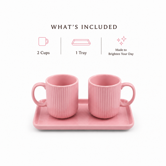 Cherry Blossom Mug & Tray Set