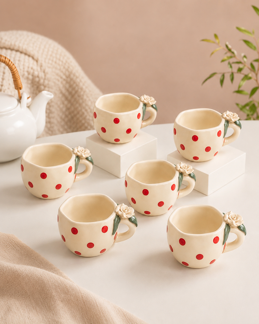 Rosé Bloom Cup Set of 6