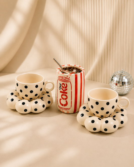 Polka Dot Cups + Diet Coke Tumbler Combo