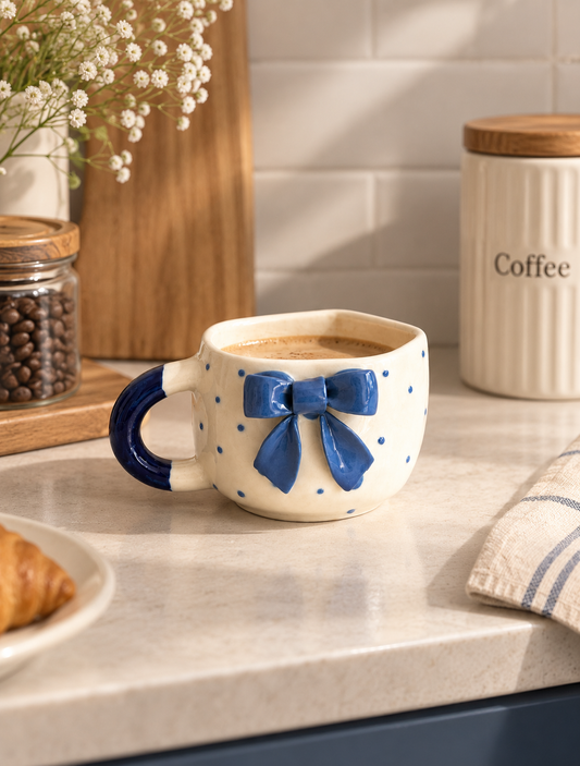Blue Bow Cup