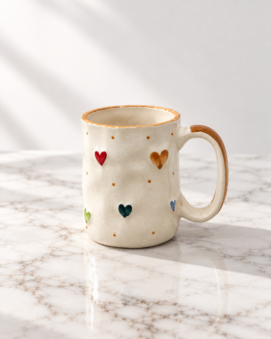 Multicolour Heart Coffee Mug