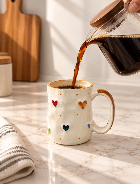 Multicolour Heart Coffee Mug