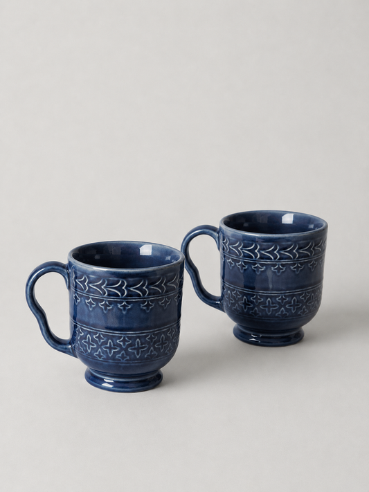 Indigo Royale Cup Set