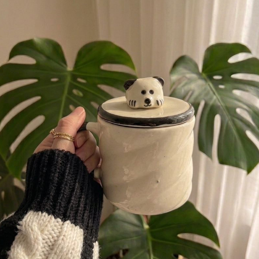Panda Lid Mug Set of 1