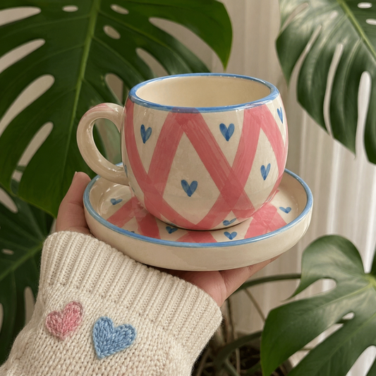 Blush & Blue Cup Set of 1