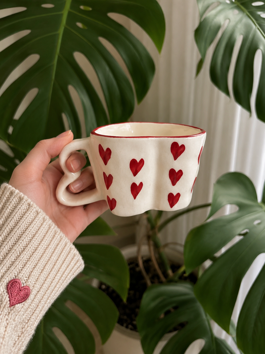 Wavy Hearts Mug Set of One