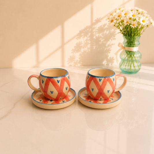 Blush & Blue Cup Set of 1