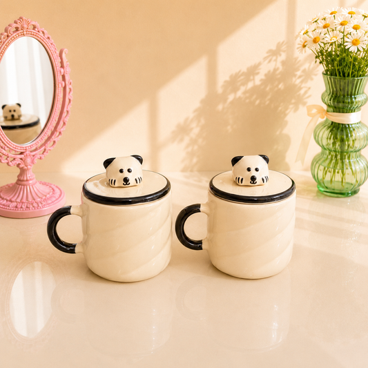 Panda Lid Mug Set of 1