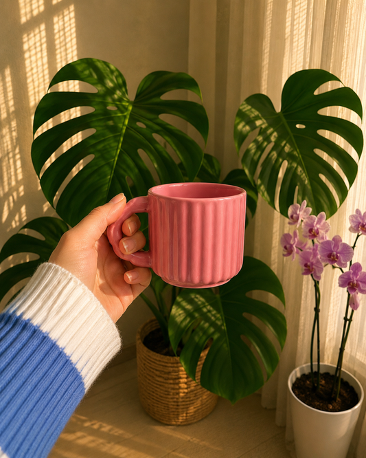 Pink Cloud Latte Cup Set of 1