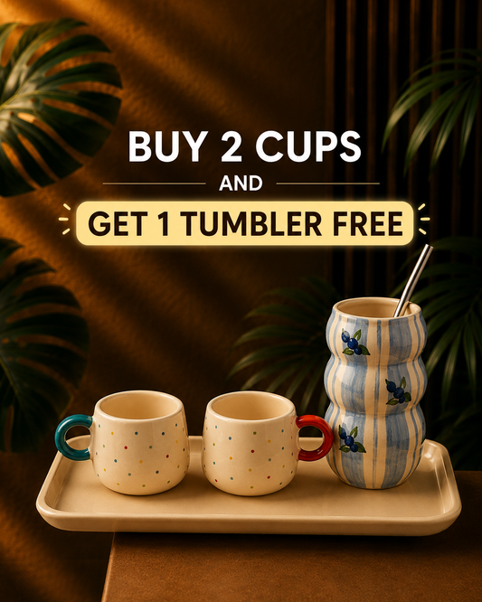 Confetti Dot Mug Set of One + Free Tumbler