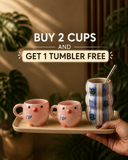 Battak Mug Set + Free tumbler