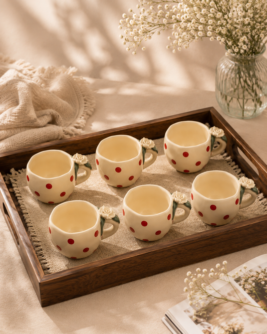 Rosé Bloom Cup Set of 6