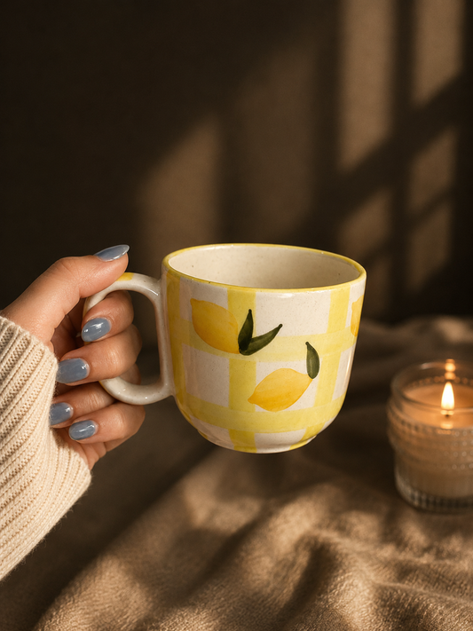 Lemon Lattice Cup Set + coke Tumbler