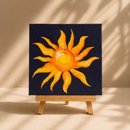 Daisy Tumbler + Founder’s Hand- Painted Mini Canvas